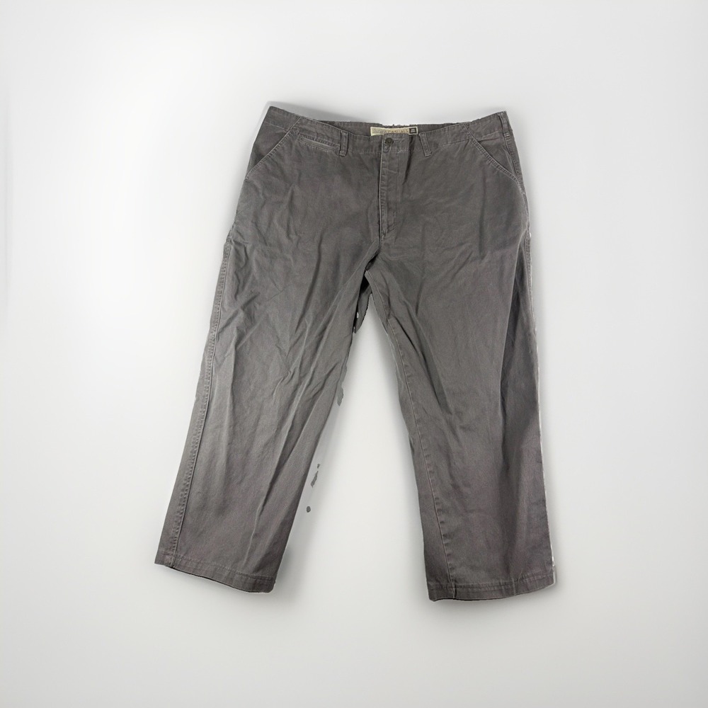Cabela's casual khakis, grey, cotton, men's 44x26